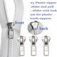 thumbnail image 5 of Zipper Repair Kit 5 Slider with Slider Metal Zipper Fixing Box Zipper Puller Clothing Zipper Puller, 5 of 5