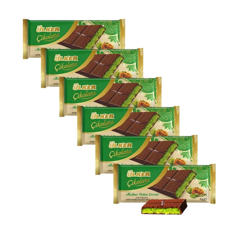 10個！Ülker Meshur Dubai Lezzeti ドバイチョコレート Ulker Famous Dubai Flavor Dubai Chocolate 93 gr - Walmart