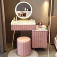 thumbnail image 4 of Modern Minimalist Dressing Table Mirror White Dressing Table Multi-functional Integrated Muebles De Dormitorio Bedroom Furniture My Lux Decor Round, 4 of 65