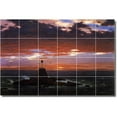 thumbnail image 1 of Ceramic Tile Mural-Frederic Church Waterfront Painting 175. 72" w x 48" h using (24) 12 x 12 ceramic tiles, 1 of 3