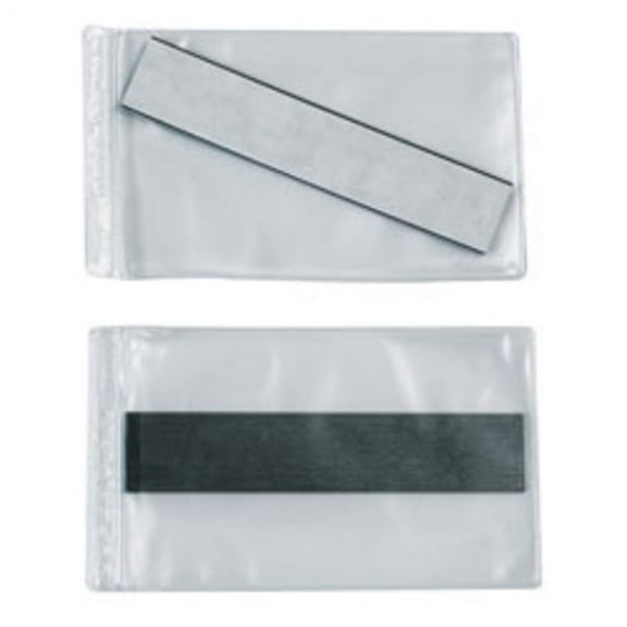 SuperScan® Vinyl Envelopes, 3" x 5", Clear, Case of 50