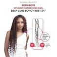 thumbnail image 5 of Ebo Bobbi Boss Infusion Human Hair Curl Crochet Braid Deep Curl Boho Twist 24" ( 1B Off Black ) 3 Pack, 5 of 7