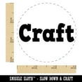 thumbnail image 2 of Craft Fun Text Self-Inking Rubber Stamp Ink Stamper - Fuchsia Ink - Small 3/4 Inch, 2 of 7