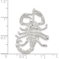 thumbnail image 3 of Sterling Silver Scorpion Pendant Solid Casted Polished Modern Dazzling Flawless Bring sparkle and sophistication to your day, 3 of 4