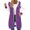 Purple Sweatshirts, variant on Jsaierl Women's Long Color Block Zip Up Hoodies Sweatshirts with Drawstring Pockets Casual Fall Travel Tops S-2XL