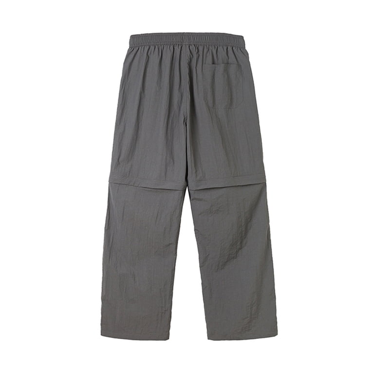 HOOMEUMY Men's Convertible Hiking Pants Zipper Shorts Lightweight