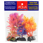 Aqua Culture Foregrounder Aquarium Plants, 3 Count