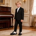thumbnail image 4 of Gyujnb Boys Wingtip Dress Shoes Lace Up Low Top Formal Shoes (Little Boys, Big Boys),4.5-5 Years, 4 of 8
