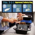 thumbnail image 3 of TSA Approved Toiletry Bag, 3 Pcs Clear Quart Size Toiletry Bags, 3 of 5