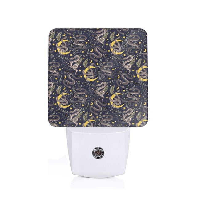 Fotbe Snake Sleep Luz Nocturna LED, Luz de Noche con Sensor de Luz Natural de Anochecer a Amanecer, Se Enchufa a la Pared, Blanco Cálido 0.5W-UK