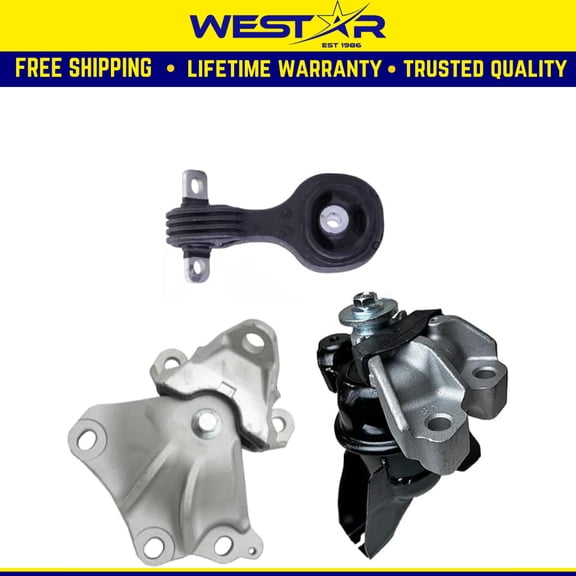 Fits 2012-2013 Honda Civic 1.8L Sedan AUTO Engine Motor & Trans Mount 3pc : A65087, A65048, A65021