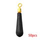 thumbnail image 5 of Yuarrent 10 piezas/50 piezas XS/S/M/L tamaño conector de asiento de corcho de pesca cabeza de cobre giratorio rotación de goma Pescar S 50 piezas, 5 of 6