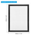 thumbnail image 2 of Uxcell Front Loading Poster Frame Picture Frames Wall Mounting Snap A2 Frame Aluminum Profile, Black, 2 of 5