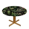 thumbnail image 3 of PIKWEEK  Cactus Round Tablecloth with Elastic Edge Tablecloth Spill Proof Washable Table Cover for Kitchen Dining Party Outdoor Decor, 3 of 7