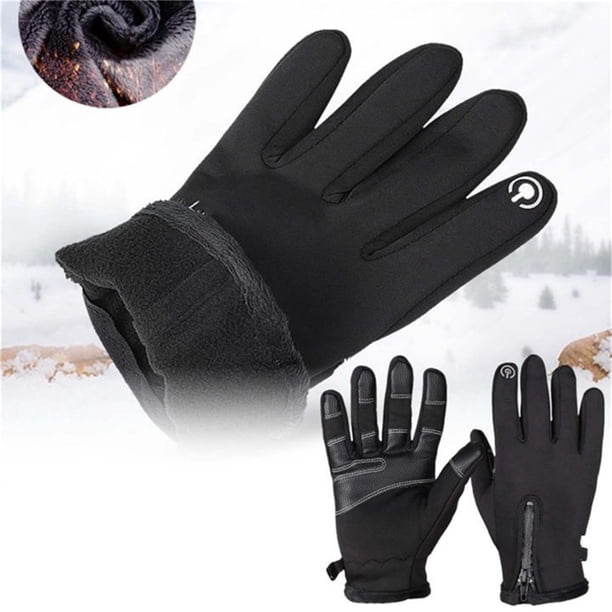 Guantes Con Cremallera Y Pantalla Térmica Para Ciclismo Al Aire Libre, Resistentes Al Viento Y Al Frío, Para Otoño E Invierno, Montañismo Y Bádminton, Guantes Protectores Deportivos
