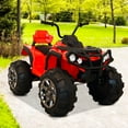 thumbnail image 3 of 4 Wheeler ATV for Boys, Ride on Car ATV for Kids, 12V Battery Operated Kids Electric Cars with Headlights, MP3, USB, Volume Control, Electric Ride on Toys for Tolders, Two Speed Mode, Q16627, 3 of 14