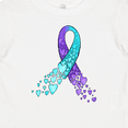 thumbnail image 4 of Inktastic Suicide Prevention Ribbon with Blue and Purple Hearts Boys or Girls Baby T-Shirt, 4 of 5