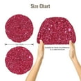 thumbnail image 5 of Yiaed Red Glitter Print Satin Bonnet Silk Bonnet Hair Bonnet for Sleeping Hair Bonnets, 5 of 6