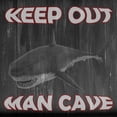 thumbnail image 2 of Phillip, Jamie 26x26 Black Ornate Wood Framed with Double Matting Museum Art Print Titled - Man Cave Keep Out, 2 of 4