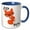 Blue/White, variant on 3drose, Zero Fox Given, 15oz Two-tone Green Mug