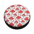 thumbnail image 3 of Gaeub Amanita Red Mushroom 14-17in Tire Cover, Spare Tire Cover, for Camper Caravan, Trailer, Car, Truck, SUV, Jeep - 15 inch, 3 of 9