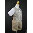 thumbnail image 4 of New Khaki Eton Wedding Vest Shorts Suit 4 Boy Baby & Toddler 0-24M  2T 3T 4T, 4 of 9