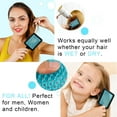 thumbnail image 6 of Aliver Hairbrush for Wet & Dry Use, Vented Detangling Hair Brush, Quickly Detangles and Smooths Hair, Faster Blow Drying, Hair Styling Brush - Blue, 6 of 10