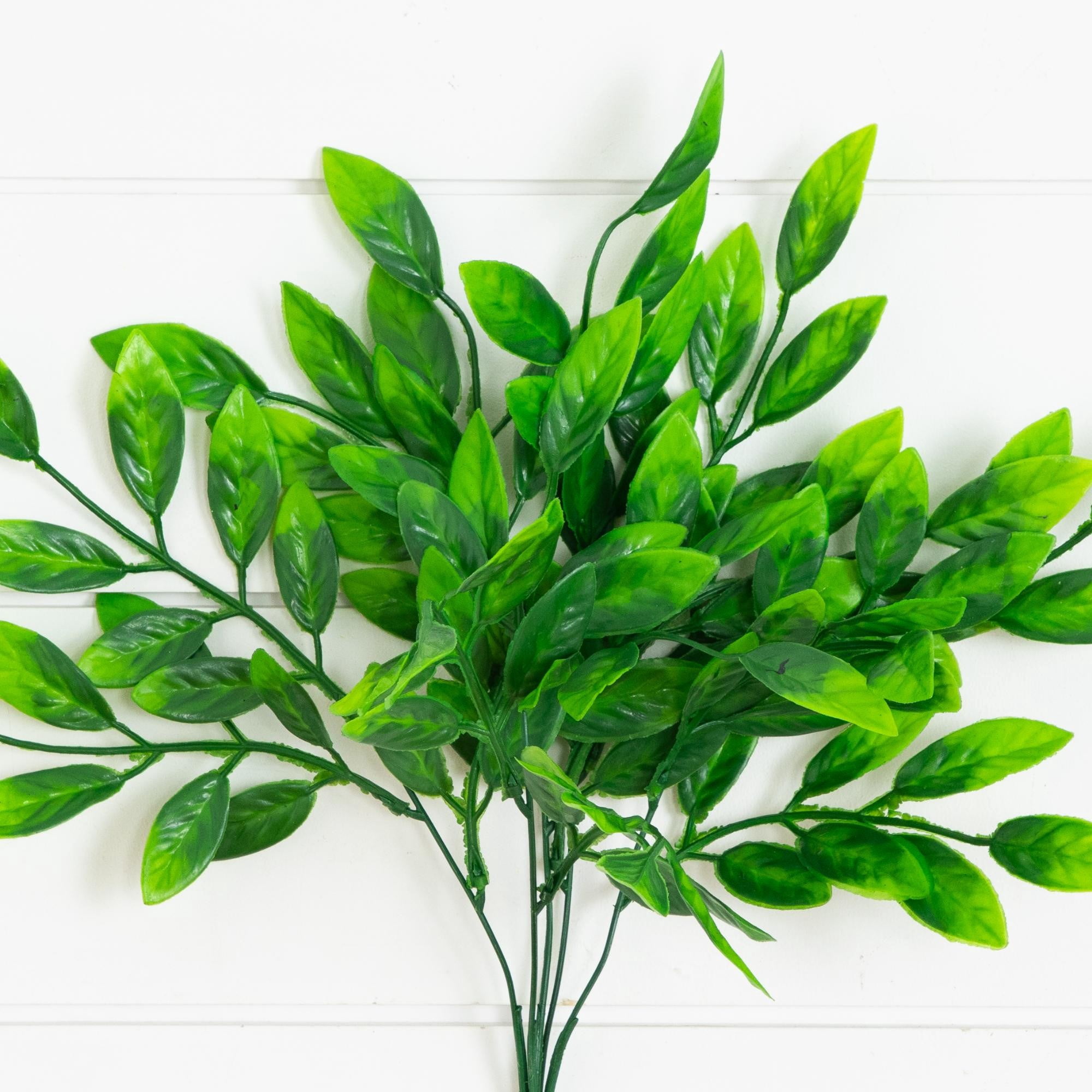 16in. UV Resistant Artificial Ruscus Bush (Indoor/Outdoor) - Set of 6