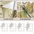 thumbnail image 5 of Vintage Dragonfly Swag Curtains for Kitchen/Bedroom/Living Room, Vintage Brown Tree Branch Scalloped Curtains 63 Inch Long, Rod Pocket Window Swag Topper Curtains Valances 2 Panels Set 36"x63", 5 of 8