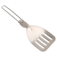 thumbnail image 2 of Camping Cookware, Durable Compact Latch Design Folding Spatula High Temperature  Stainless Steel  For Kitchen Rice Spoon,Spatula, 2 of 8