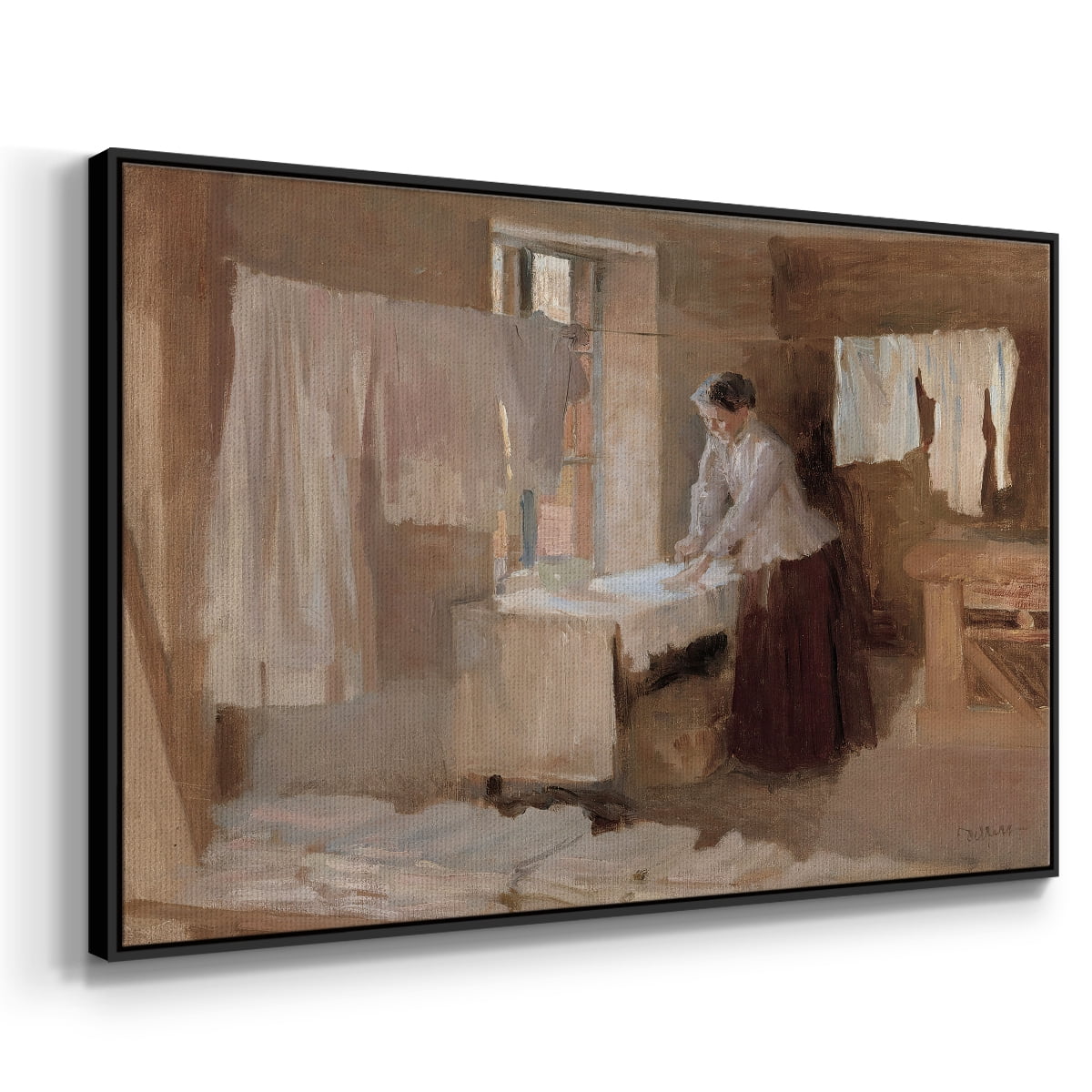 Vintage Landscape-CCCLX By Wexford Home Framed in Black Wood Gallery Wrapped Canvas 27 in. x 41 in.