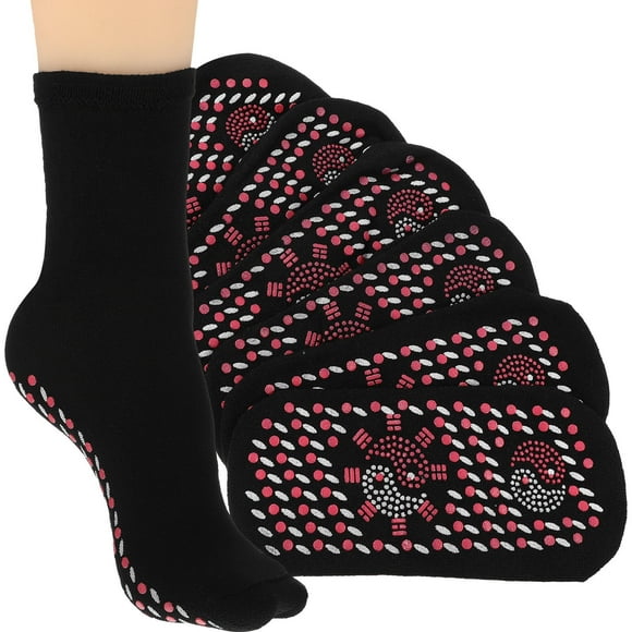 UPOUART 4 Pairs Heated Socks For Women Men Thermal Foot Warmers Design For Cold Weather Hiking Skiing