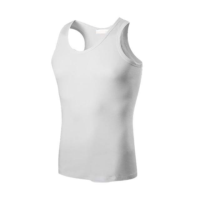 Camiseta interior de algodón para hombre: ajuste elástico, hilo fino, diseño en forma de I, tallas L-XXXL para uso informal/ropa interior.