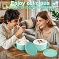 thumbnail image 4 of 2Pcs Silicone Lid for Dash Ice Cream Maker Mug, Bowl Covers Compatible with Dash My Mug Ice Cream Maker Bowl, Reusable Silicone Ice Cream Storage Lids Freezing or Heating(Blue, 2pcs), 4 of 5