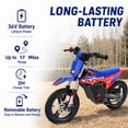 thumbnail image 4 of RFN E500 Kids Electric Bike,500W Motor & 36V 7.5Ah Battery.14" Tires,Hydraulic brakes, 22.2 MPH With 17 Mile Ranges,Suit Age 3-8, 4 of 9