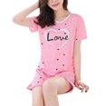 thumbnail image 1 of Pyjama Imprimé Animal pour Femmes, Manches Courtes + Shorts, 1 of 1