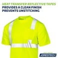 thumbnail image 4 of JORESTECH Hi-Vis Short-Sleeved Work Safety T-Shirt, Solid Heat-Transferred Reflective, TS-16 (Yellow, L), 4 of 7
