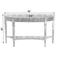 thumbnail image 2 of Butler Specialty Company Astor Burl Wood Demilune Console Table - Brown, 2 of 8
