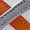 Gray, variant on Women's White Retro Sneakers with Grey & Orange Stripes, Lace-Up Comfort Casual Shoes