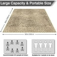 thumbnail image 5 of Picnic Blankets Waterproof Foldable Extra Large,80"x 80" Outdoor Beach Blanket Waterproof Sandproof,3-Layer Lightweight Handy Mat Tote Picnic Camping Rugs for Outside Your Rv(Vintage Floral), 5 of 6