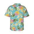 thumbnail image 3 of Picia Cute Pineapples Gentle Cotton Regular Fit Short Sleeve Casual Hawaiian Shirt for Men-Medium, 3 of 9