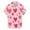 18-Pink, variant on Valentines Day Dress Shirts for Men Stylish Casual Lapel Short Sleeve Love Heart Print Button down Vacation Tops 08-Red XXXXL