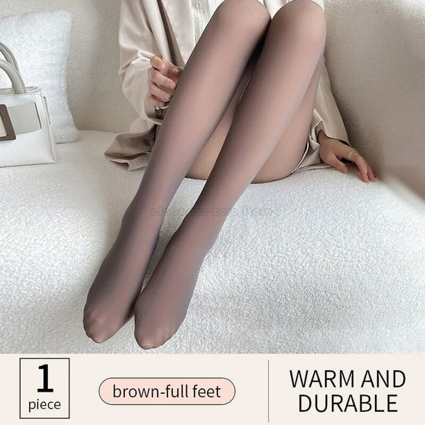 2023 Women Warm Fleece Tights Sexy High Waist Skin Effect Pantyhose Elastic  Thermo Stockings Ladies Winter Thermal Leggings