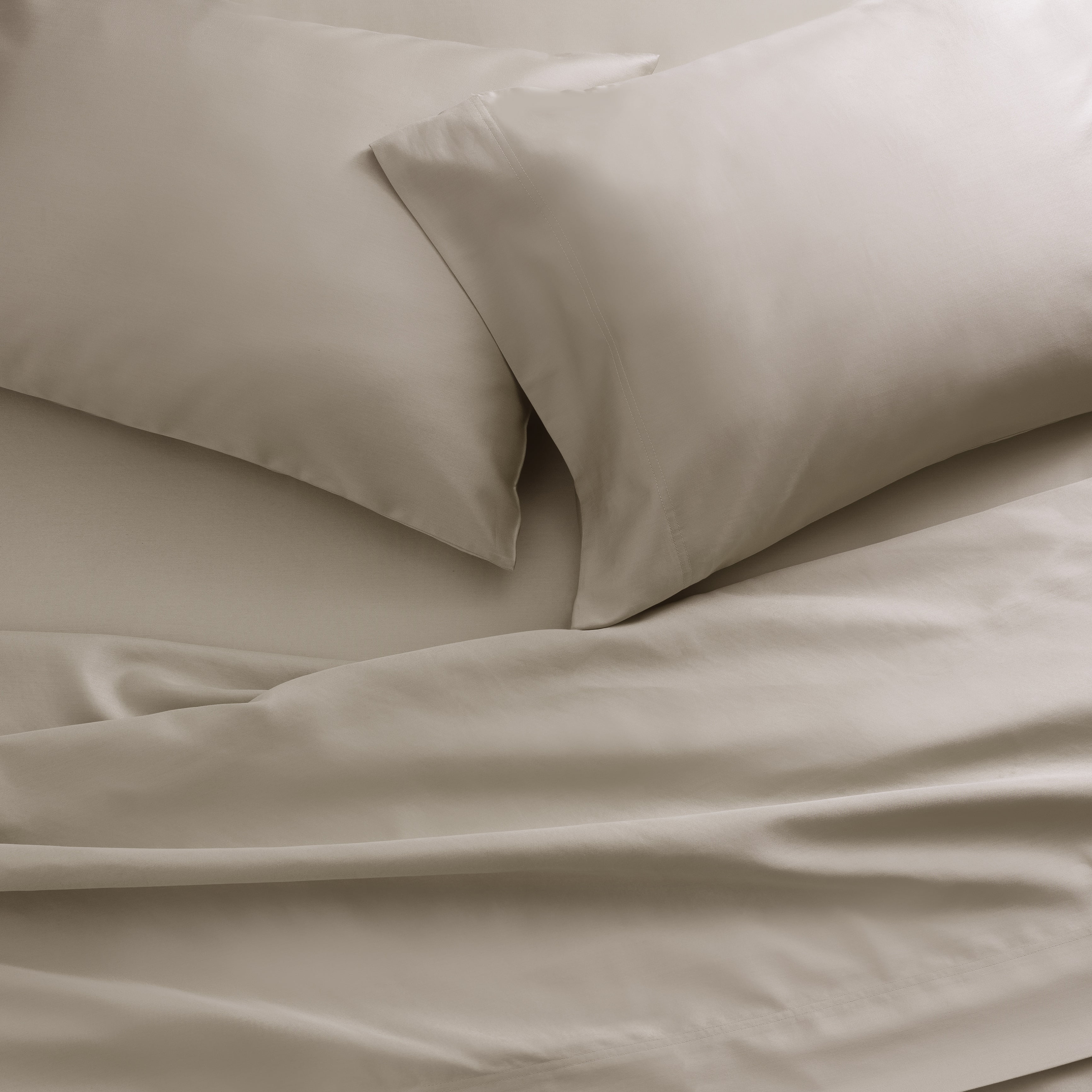 Better Homes & Gardens 300 Thread Count 100% Cotton Wrinkle Resistant King Pillowcase Set of 2, Brown