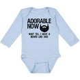 thumbnail image 3 of Inktastic Adorable Now...wait Till I Have a Beard Like Dad Boys Long Sleeve Baby Bodysuit, 3 of 5