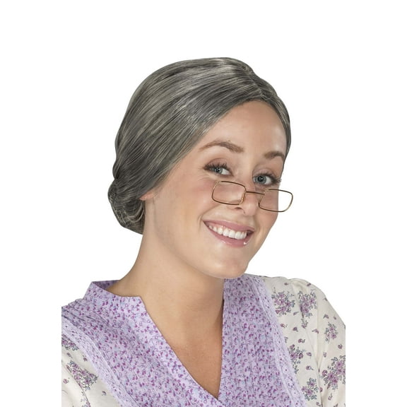 Women's Old Lady Grandma Wig