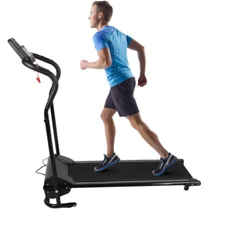 Black 500W Portable Folding Electric Motorized Treadmill .