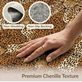 thumbnail image 6 of ODIKA Print Cheetah Spotted Tonal Cow Fluffy Skin Fuzzy Zebra Leopard Refined for Home Office, Gaming Room, Under Desk, Non-Slip Chair-Friendly, 6 of 7