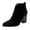 Black, variant on NOKIO Women Pointed Toe Ankle B𝗈𝗈𝑡𝑠 Mid Block Heel Side Zipper B𝗈𝗈𝑡𝑠 Fall Winter Che𝗅sea Bootie Side V Cutout Chun𝗄𝗒 Booties Comfy S𝗅ip On Short Boot Fashion Casual Work Booties