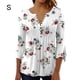 thumbnail image 5 of Camiseta Minnieouse 3/4 Manga Cuello en V Lavable Blanco S, 5 of 5